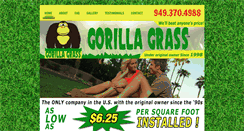 Desktop Screenshot of gorillagrassandgreens.com